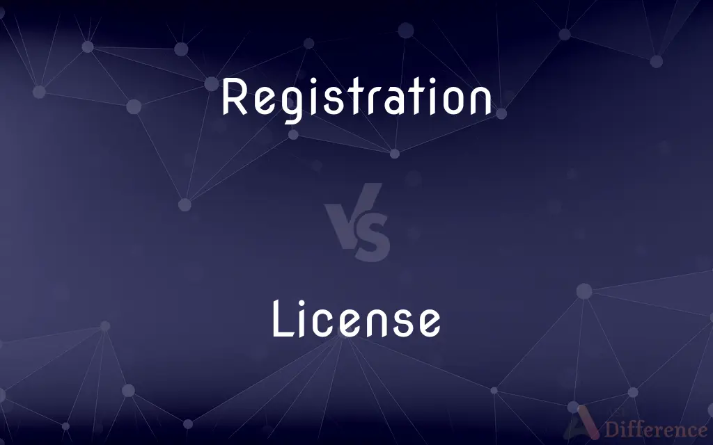 Registration vs. License — What's the Difference?