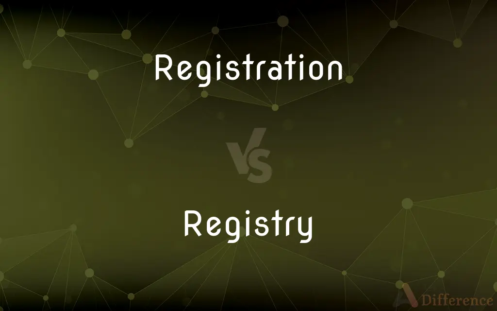 Registration vs. Registry — What's the Difference?