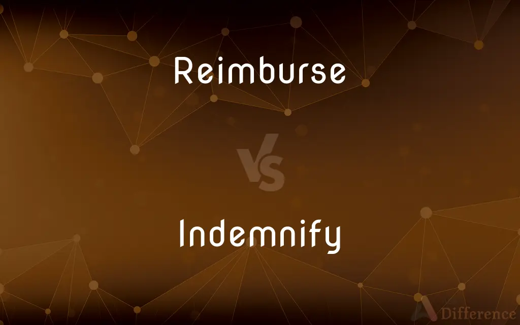 Reimburse vs. Indemnify — What's the Difference?