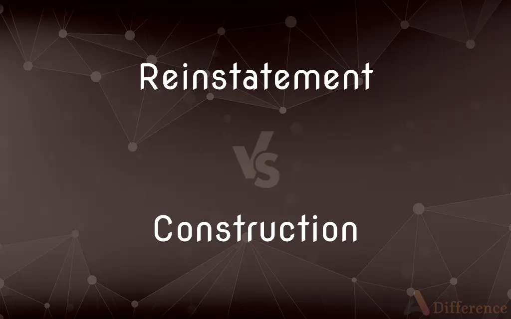 Reinstatement vs. Construction — What's the Difference?