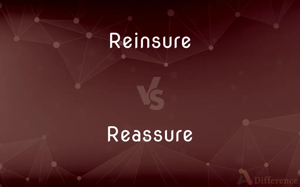 Reinsure vs. Reassure — What's the Difference?