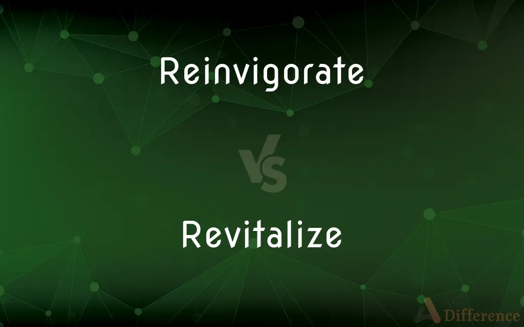 Reinvigorate vs. Revitalize — What's the Difference?