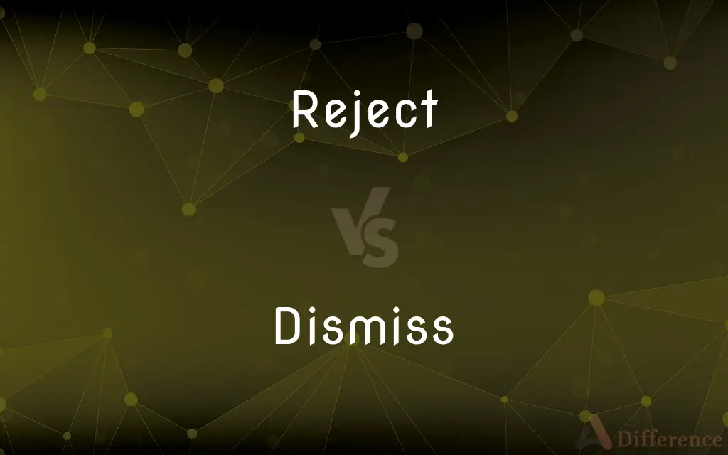 Reject vs. Dismiss — What's the Difference?