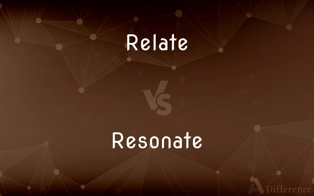 Relate vs. Resonate — What's the Difference?