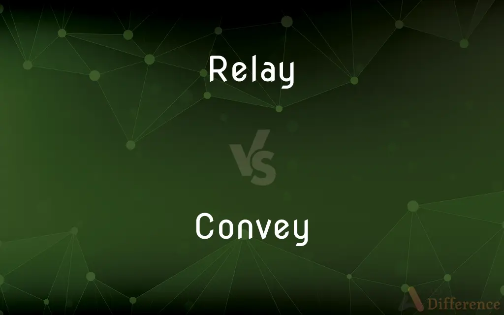 Relay vs. Convey — What's the Difference?