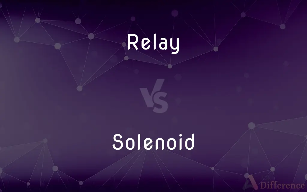 Relay vs. Solenoid — What's the Difference?