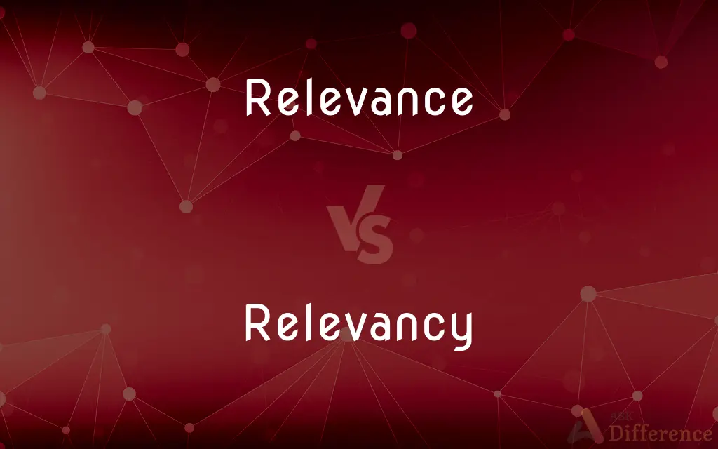 Relevance vs. Relevancy — What's the Difference?