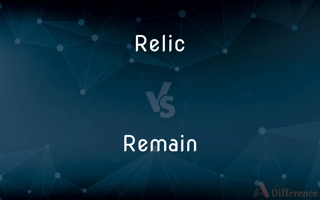 Relic vs. Remain — What's the Difference?