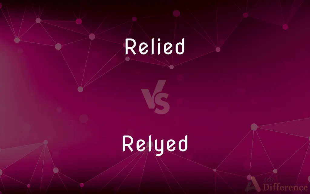 Relied vs. Relyed — What's the Difference?