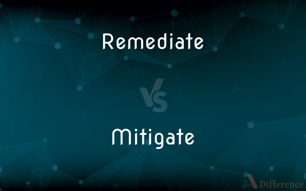 Remediate vs. Mitigate — What's the Difference?