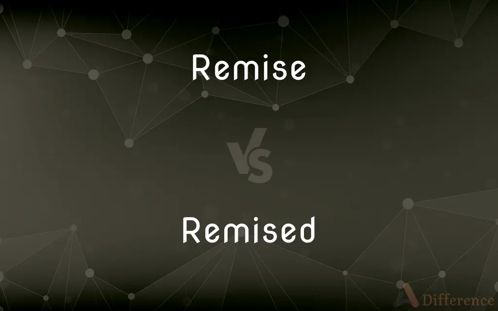 Remise vs. Remised — What's the Difference?