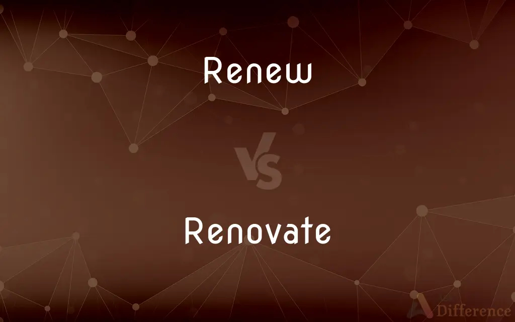 Renew vs. Renovate — What's the Difference?