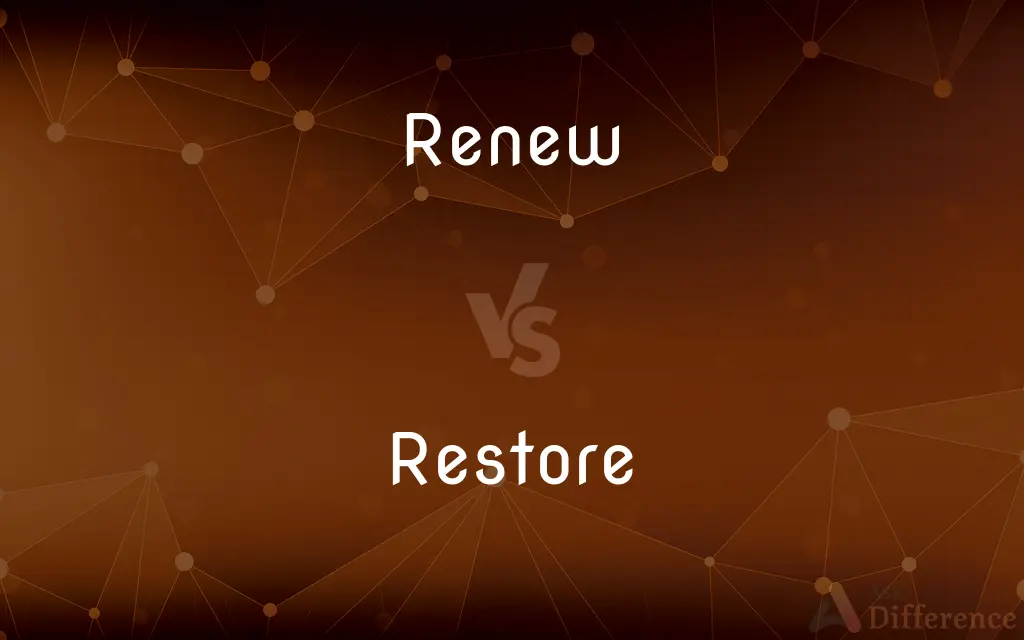 Renew vs. Restore — What's the Difference?