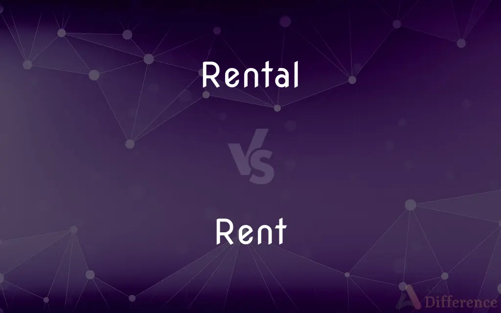 Rental vs. Rent — What's the Difference?