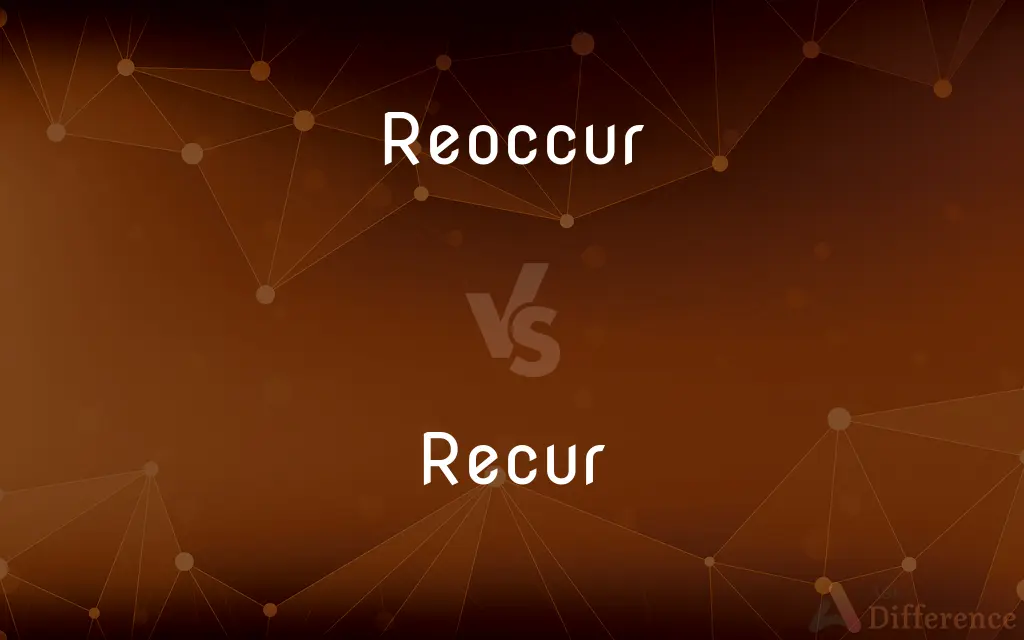 Reoccur vs. Recur — What's the Difference?