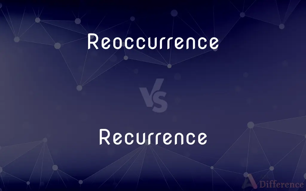Reoccurrence vs. Recurrence — What's the Difference?