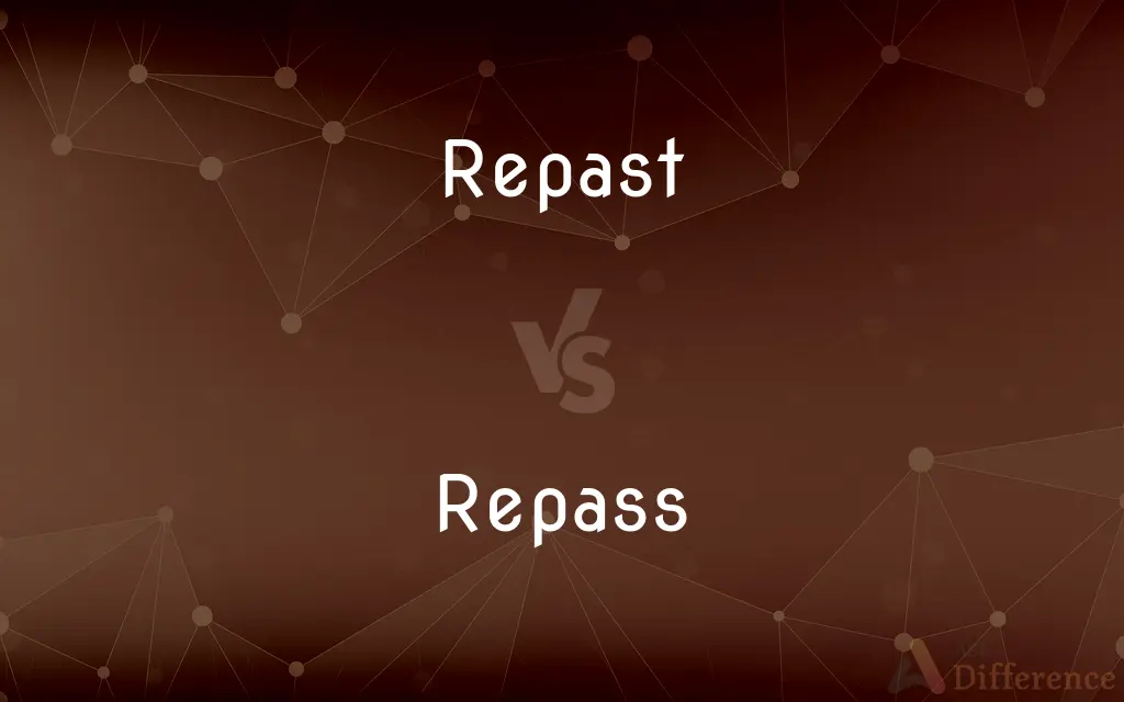 Repast vs. Repass — What's the Difference?