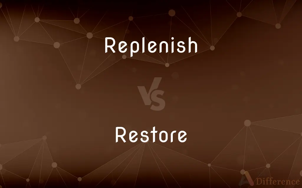 Replenish vs. Restore — What's the Difference?