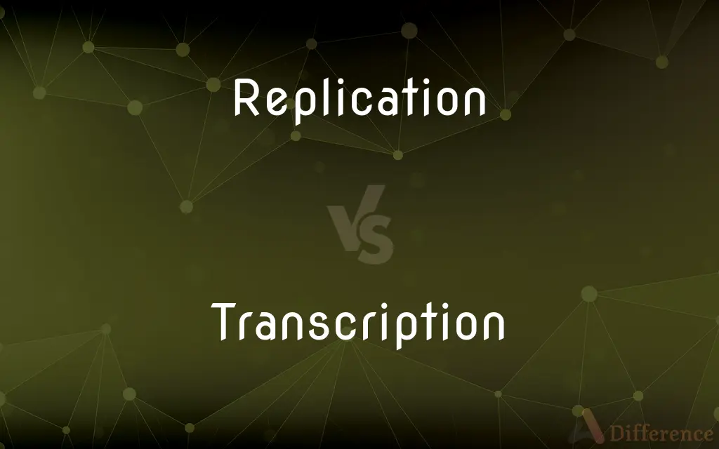 Replication vs. Transcription — What's the Difference?