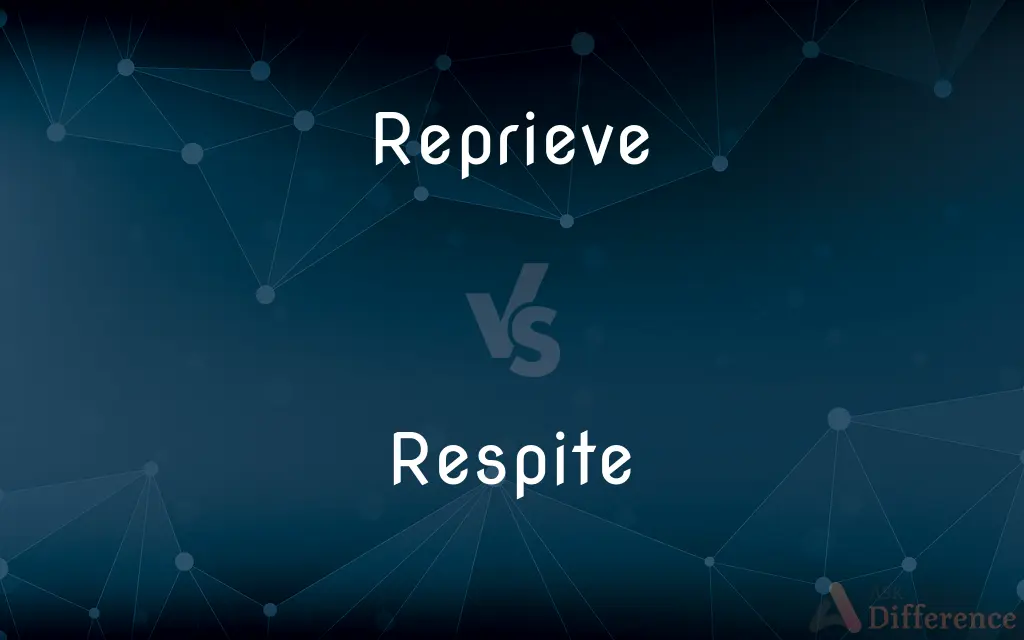 Reprieve vs. Respite — What's the Difference?