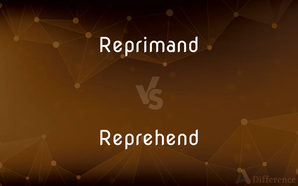 Reprimand vs. Reprehend — What's the Difference?