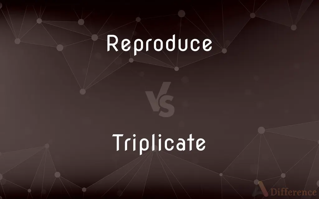 Reproduce vs. Triplicate — What's the Difference?