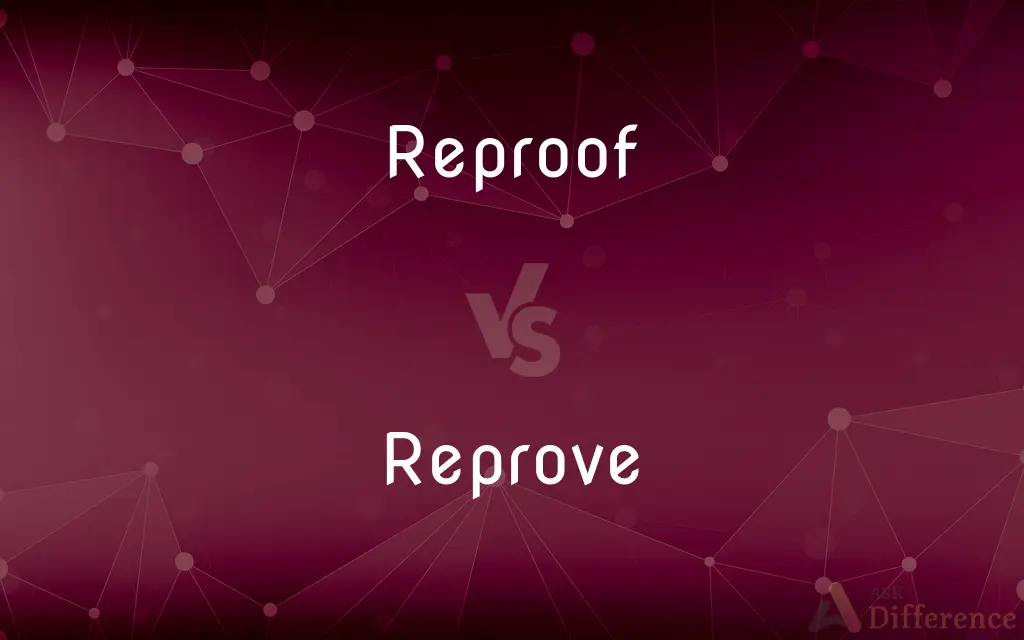Reproof vs. Reprove — What's the Difference?