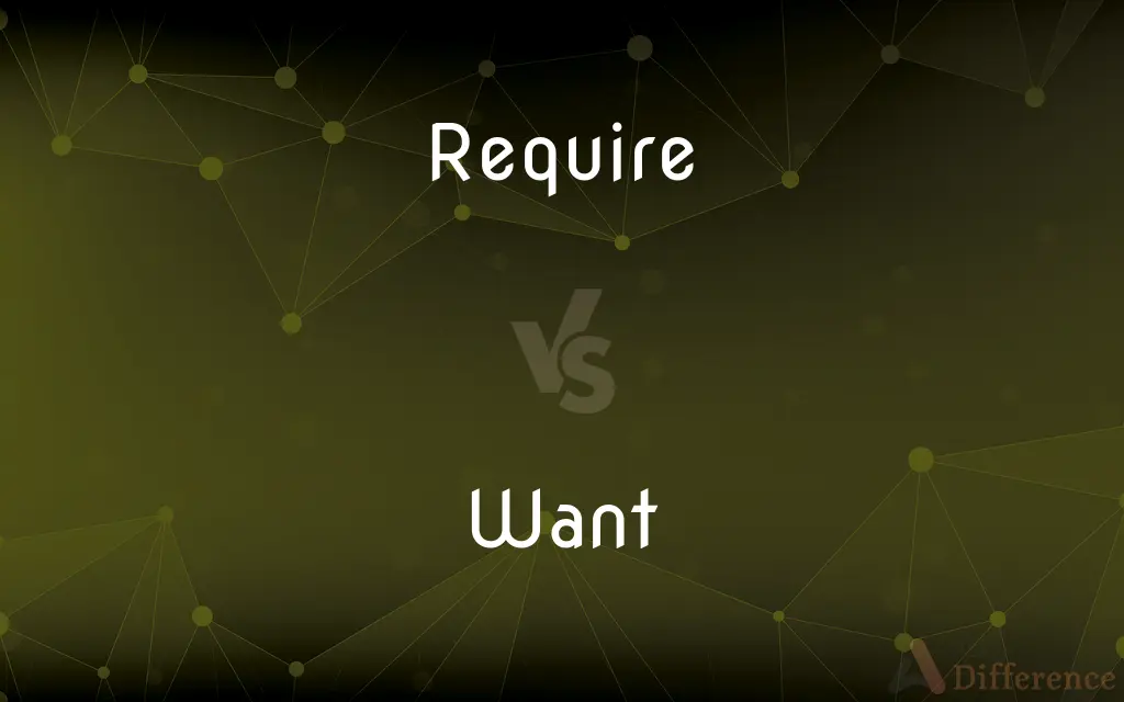 Require vs. Want — What's the Difference?