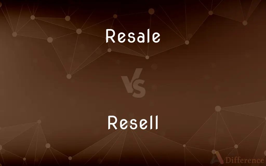 Resale vs. Resell — What's the Difference?