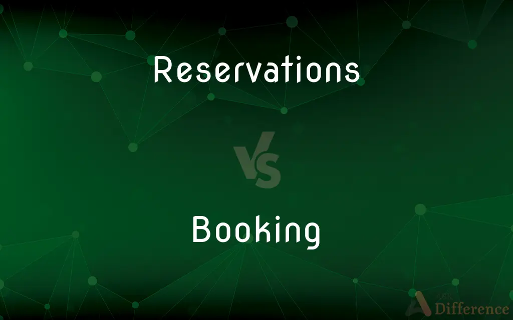 Reservations vs. Booking — What's the Difference?