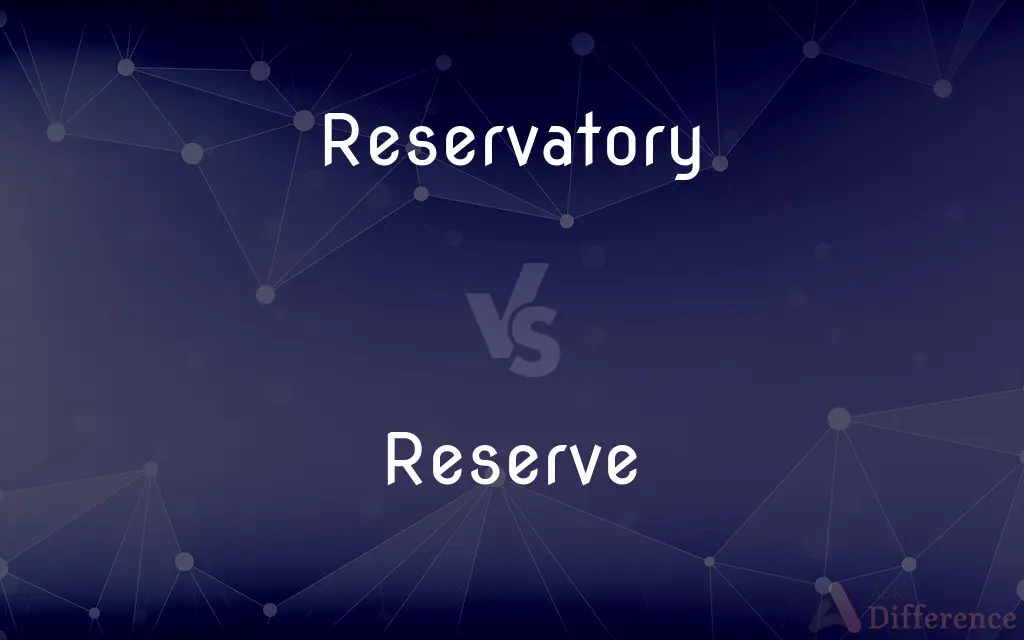 Reservatory vs. Reserve — What's the Difference?