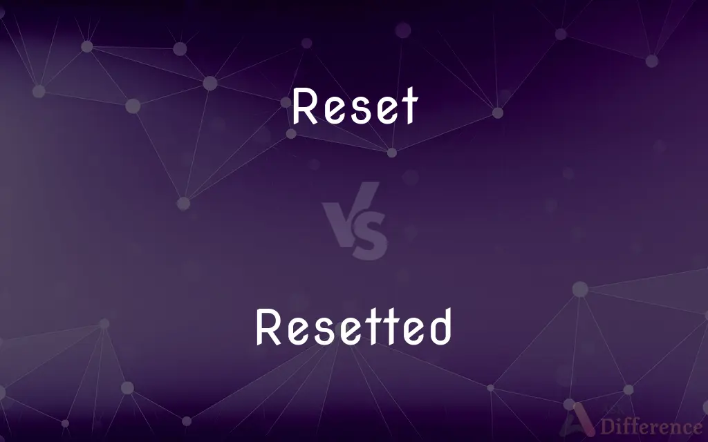 Reset vs. Resetted — Which is Correct Spelling?