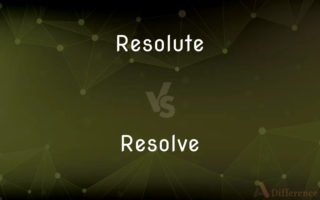 Resolute vs. Resolve — What's the Difference?