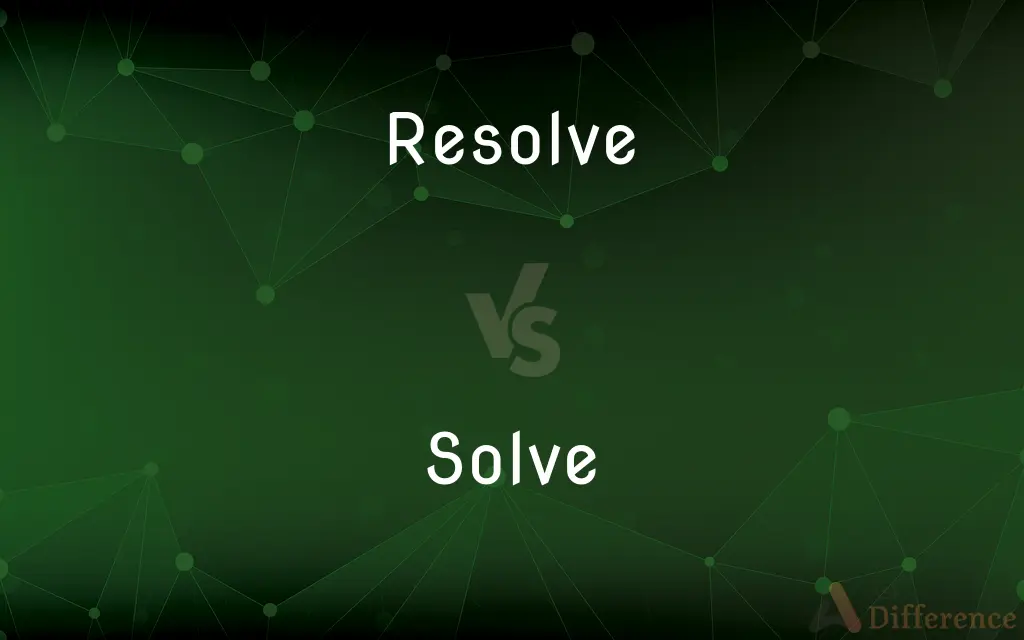 Resolve vs. Solve — What's the Difference?