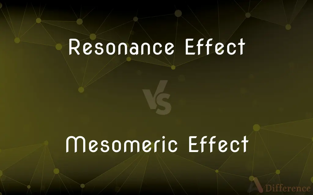Resonance Effect vs. Mesomeric Effect — What's the Difference?