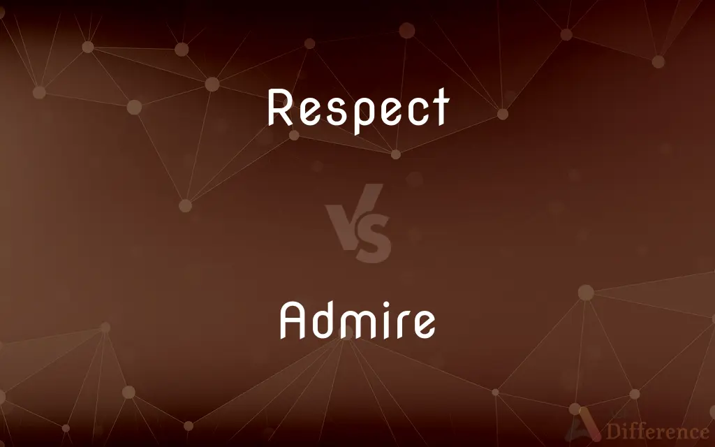 Respect vs. Admire — What's the Difference?