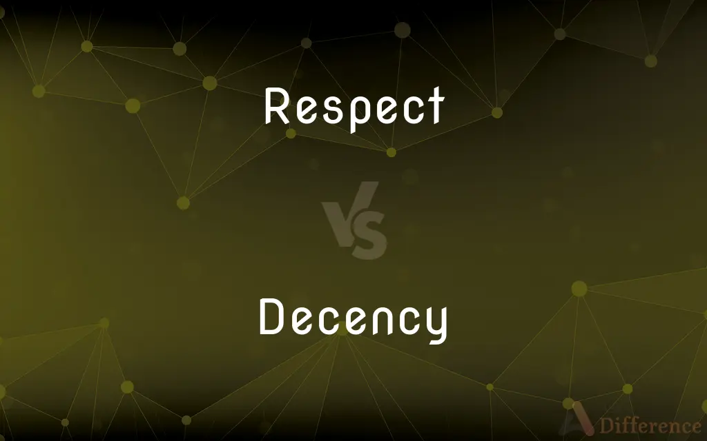 Respect vs. Decency — What's the Difference?