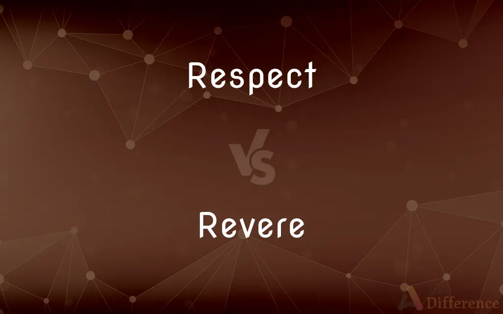 Respect vs. Revere — What's the Difference?