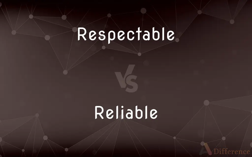 Respectable vs. Reliable — What's the Difference?