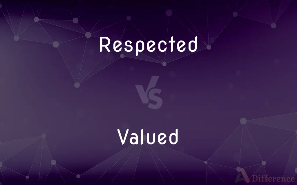 Respected vs. Valued — What's the Difference?
