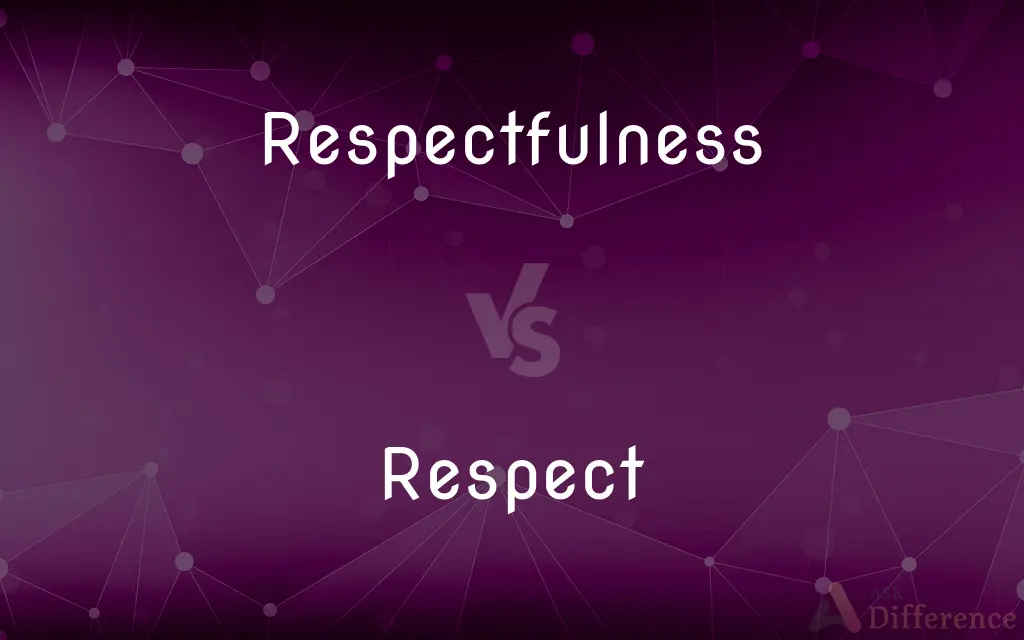 Respectfulness vs. Respect — What's the Difference?
