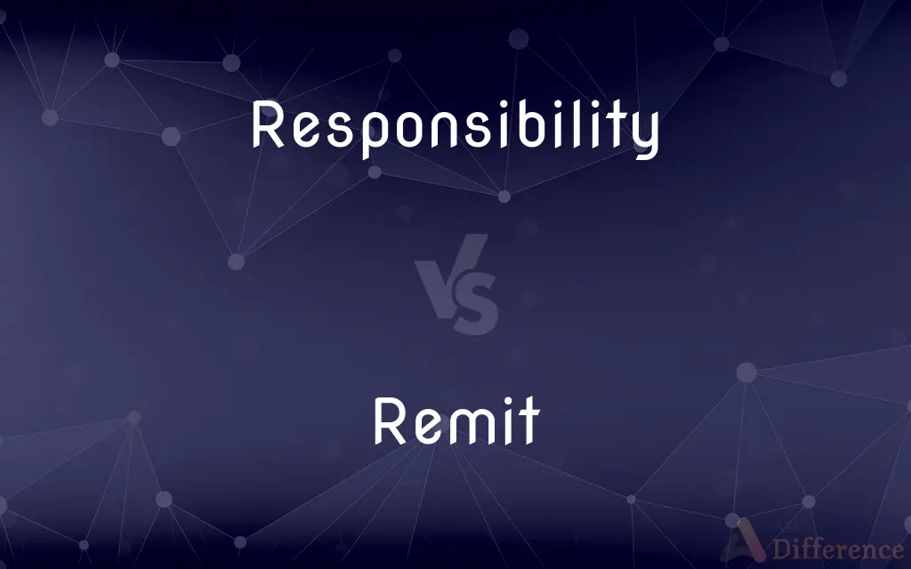 Responsibility vs. Remit — What's the Difference?
