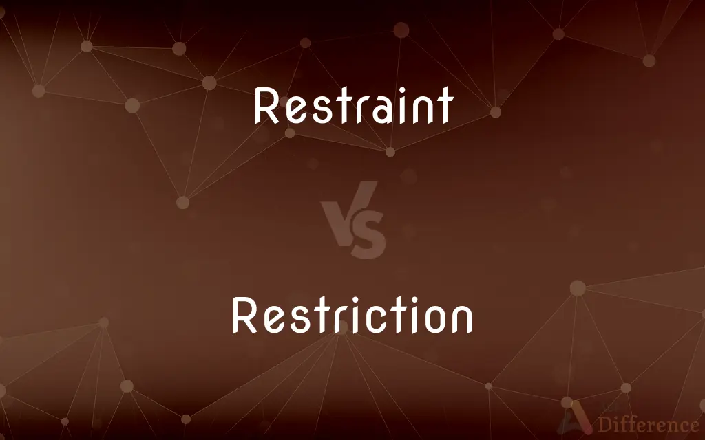 Restraint vs. Restriction — What's the Difference?