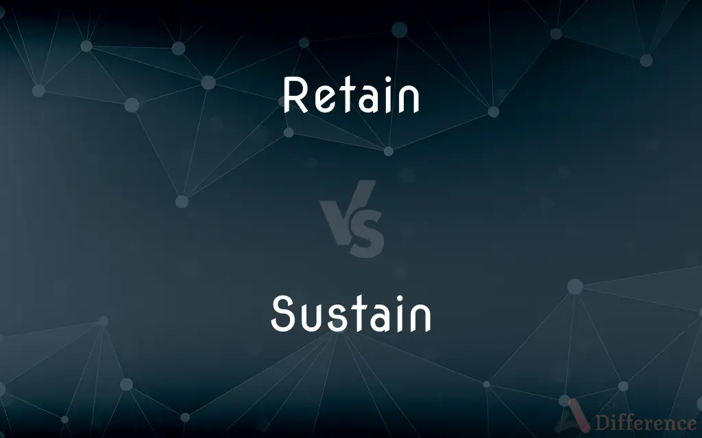 Retain vs. Sustain — What's the Difference?
