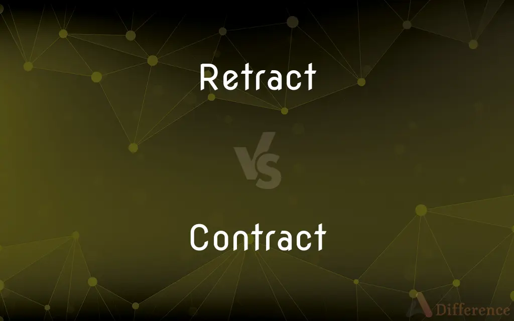 Retract vs. Contract — What's the Difference?