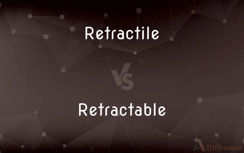 Retractile vs. Retractable — What's the Difference?