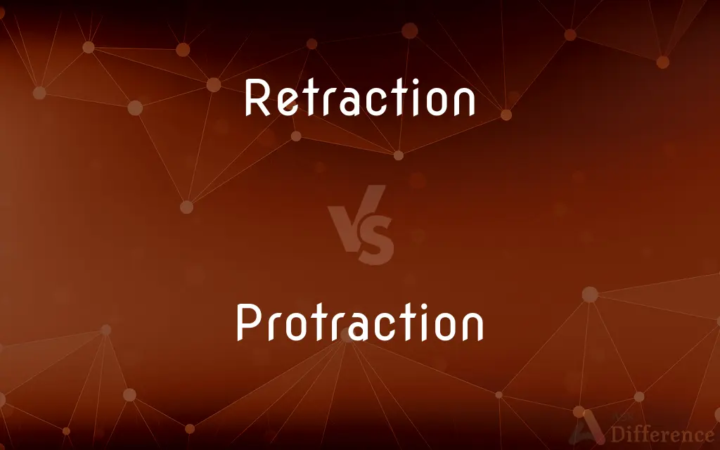Retraction vs. Protraction — What's the Difference?