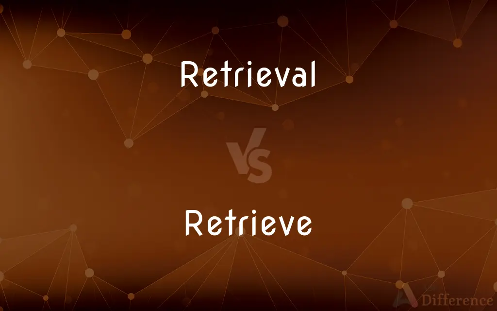 Retrieval vs. Retrieve — What's the Difference?