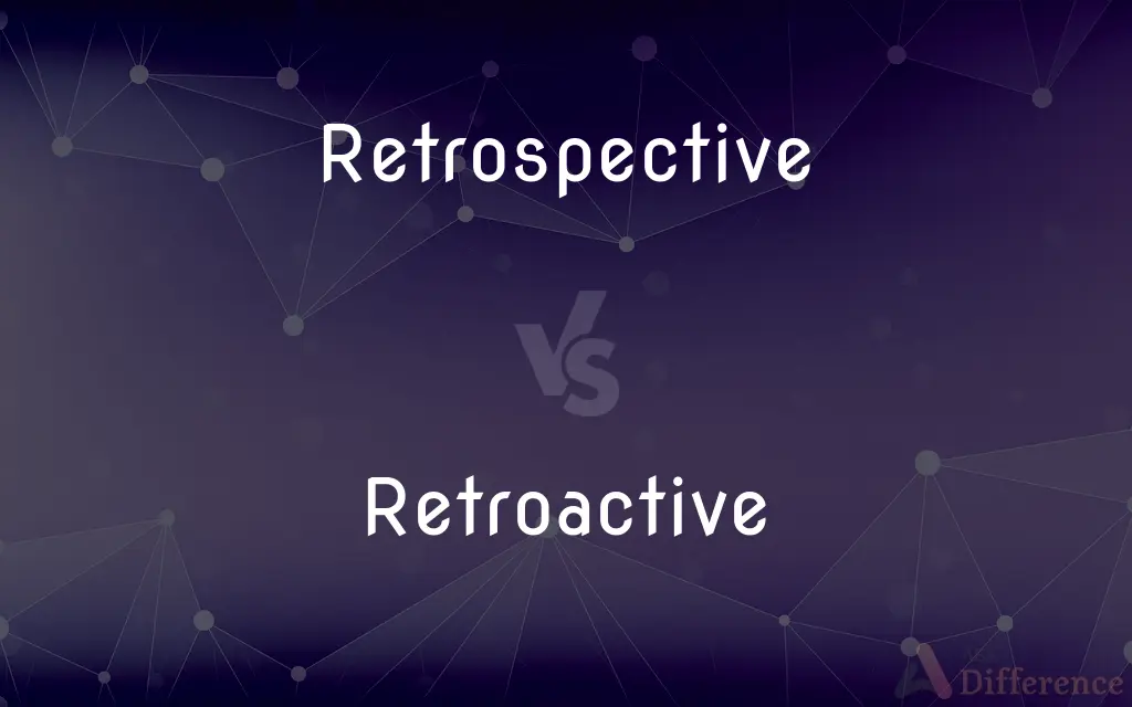 Retrospective vs. Retroactive — What's the Difference?