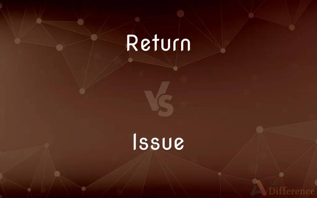 Return vs. Issue — What's the Difference?